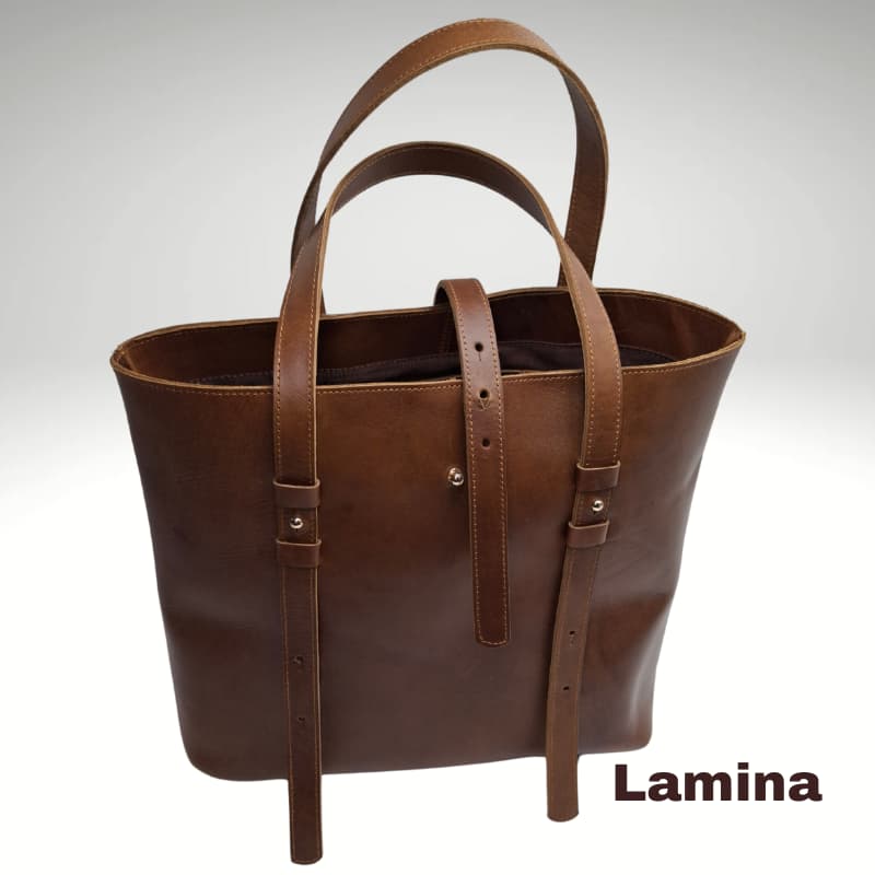 NVsisters Handmade Lamina Genuine Leather Bag Tan