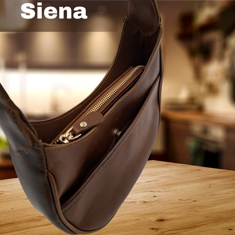 NVsisters Handmade Siena Genuine Leather Bag Tan
