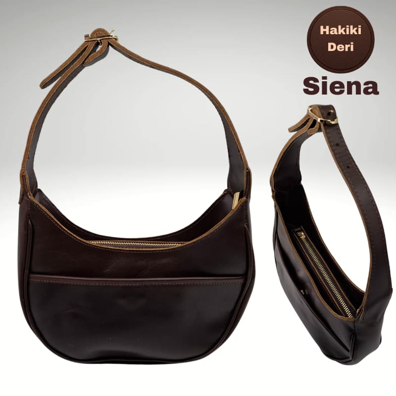 NVsisters Handmade Siena Genuine Leather Bag Dark Brown
