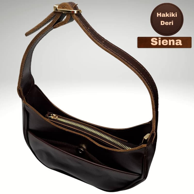 NVsisters Handmade Siena Genuine Leather Bag Dark Brown