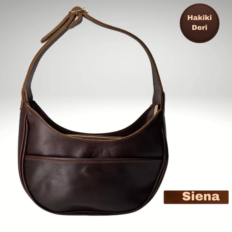 NVsisters Handmade Siena Genuine Leather Bag Dark Brown