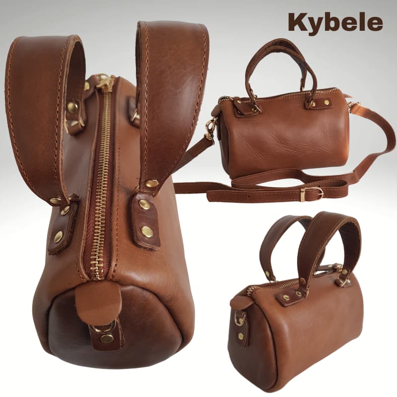 NVsisters Handmade Kybele Genuine Leather Bag Tan