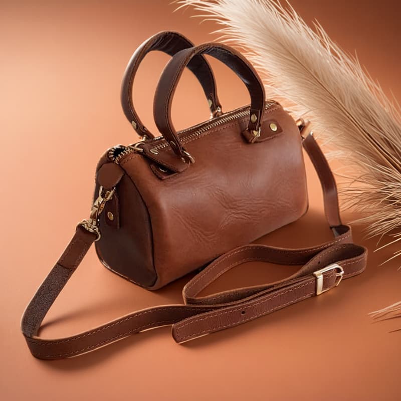 NVsisters Handmade Kybele Genuine Leather Bag Tan