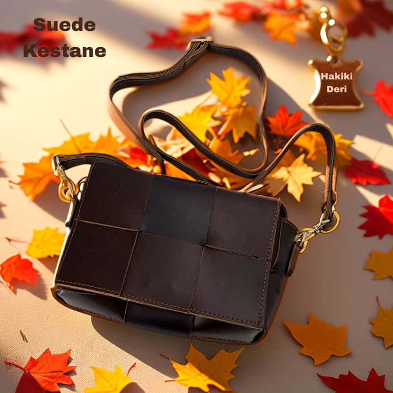 NVsisters Handmade Suede Genuine Leather Bag Dark Brown